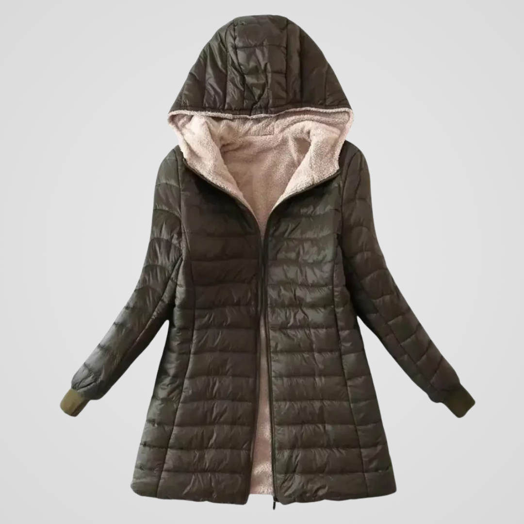 Caroline | Manteau d'hiver doublé sherpa