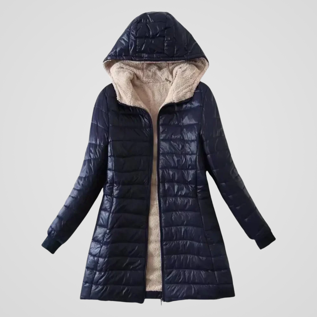Caroline | Manteau d'hiver doublé sherpa
