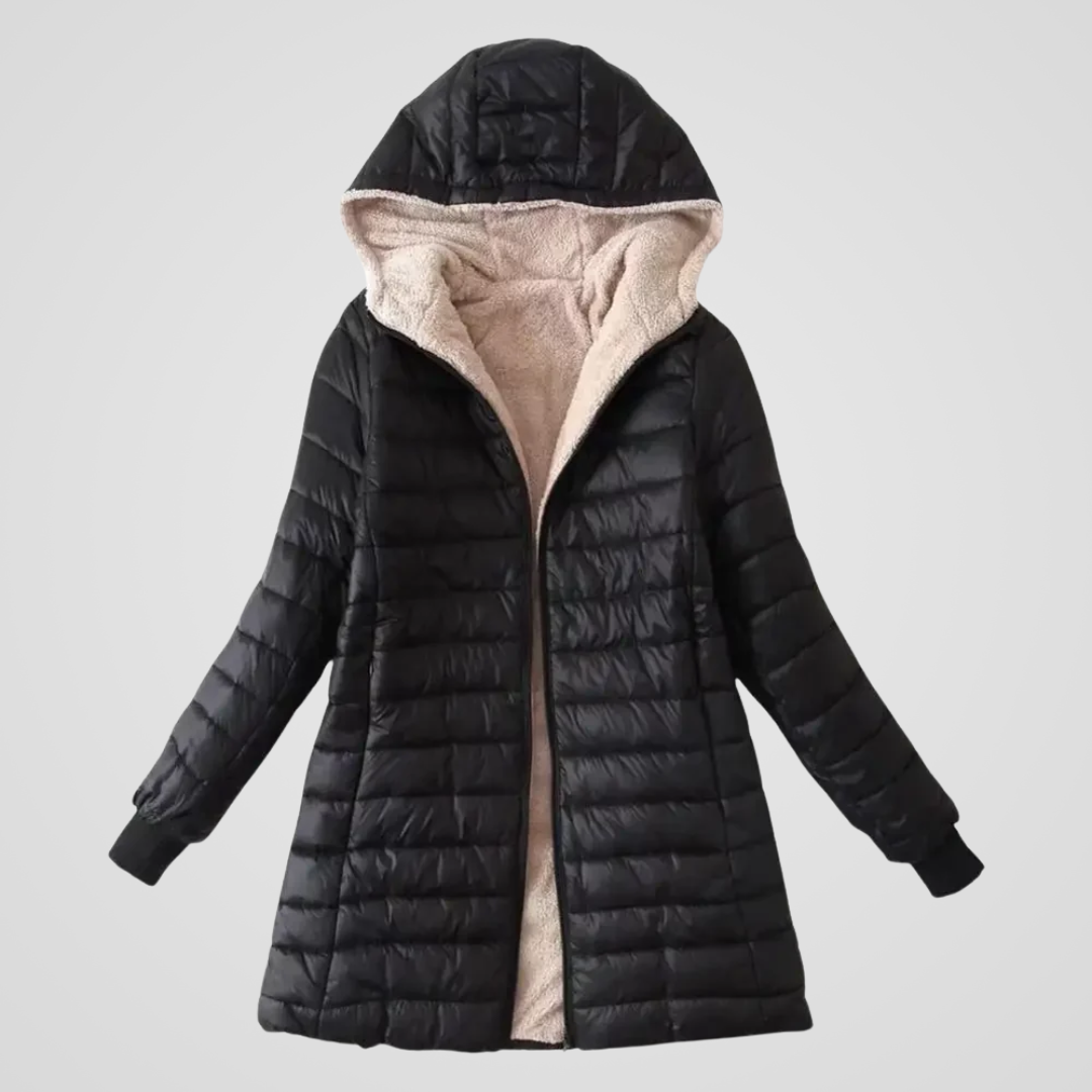 Caroline | Manteau d'hiver doublé sherpa