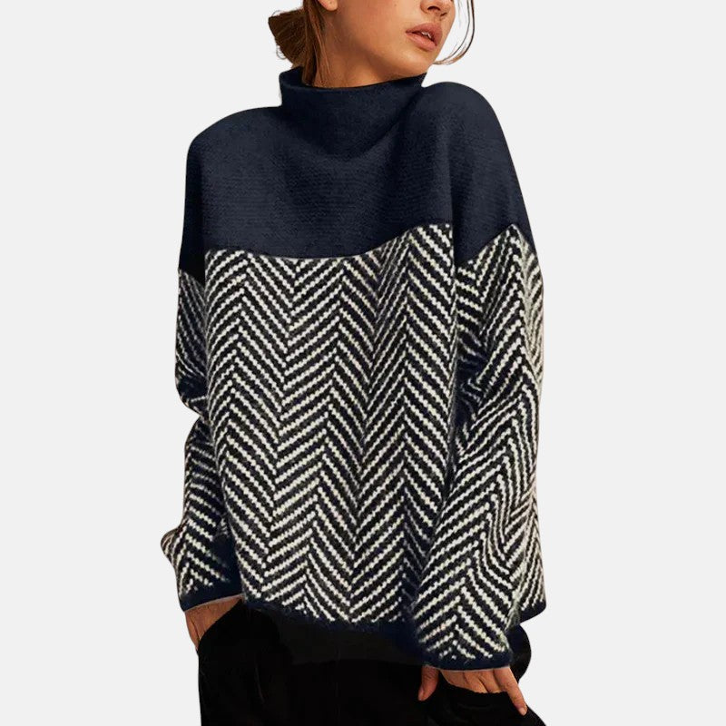 Eva | Pull en maille à chevrons