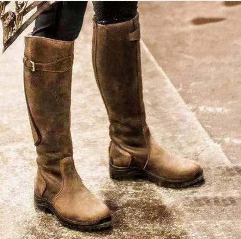 Maeve | Bottes d'équitation en cuir imperméables